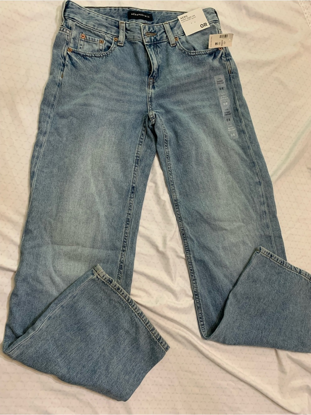 Aeropostale Light Blue Straight-Leg Women's Jeans